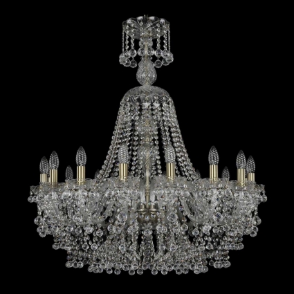 Подвесная люстра Bohemia Ivele 1409/16/300/XL-96/Pa в классическом стиле, цвет желтый