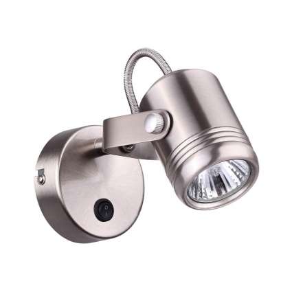 Спот Odeon Light Flexi Mini 3627/1W в стиле Хай-тек, цвет матовый никель, мощность 50 Вт
