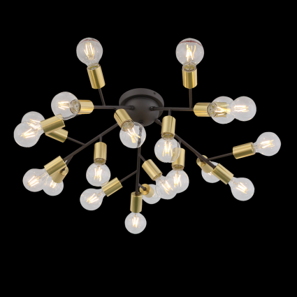 Потолочная светодиодная люстра ST Luce Foglione SL437.402.20 в современном стиле, цвет золотой