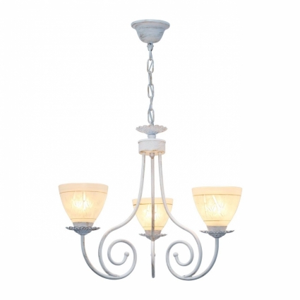 Подвесная люстра Toplight Barbara TL1134-3H в стиле модерн, цвет белый