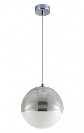 Подвесной светильник Crystal Lux Optima SP1 Chrome D200 в современном стиле, цвет хром