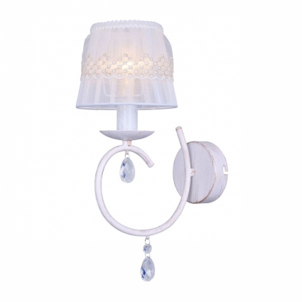 Бра Toplight Camilla TL1135-1W в стиле прованс, цвет белый, мощность 40 Вт