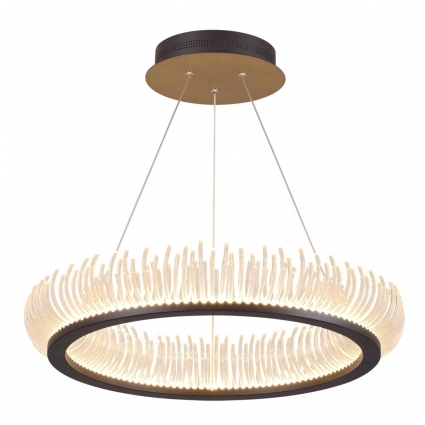 Подвесной светодиодный светильник Odeon Light Fire Ring 3863/61L в современном стиле, цвет белый