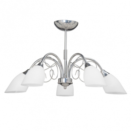 Потолочная люстра Vitaluce V3580/5PL в классическом стиле, цвет белый, мощность 200 Вт