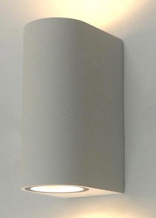 Уличный настенный светильник Arte Lamp A3102AL-2WH в современном стиле, цвет белый