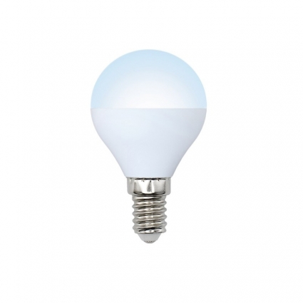 Volpe Лампа светодиодная (UL-00003825) E14 9W 4000K матовая LED-G45-9W/NW/E14/FR/NR цвет белый