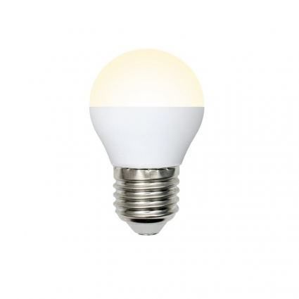 Volpe Лампа светодиодная (UL-00003829) E27 9W 3000K матовая LED-G45-9W/WW/E27/FR/NR цвет белый