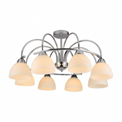 Потолочная люстра Arte Lamp A6057PL-8CC в современном стиле, цвет белый, мощность 320 Вт