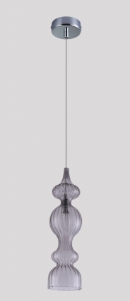Подвесной светильник Crystal Lux Iris SP1 A Smoke в современном стиле, мощность 60 Вт