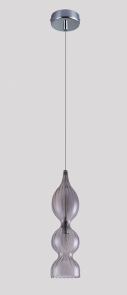 Подвесной светильник Crystal Lux Iris SP1 B Smoke в современном стиле, мощность 60 Вт
