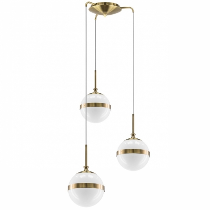Подвесная люстра Lightstar Globo 813131 в стиле арт-деко, цвет белый, мощность 120 Вт