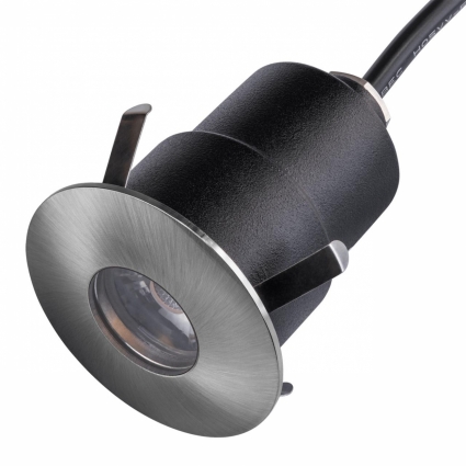 Ландшафтный светодиодный светильник Lightstar Ipogeo 384315 в современном стиле, цвет матовый никель
