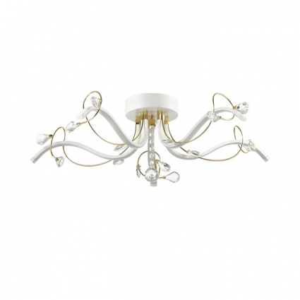 Потолочная светодиодная люстра Lumion Alissa 3710/36CL в стиле модерн, цвет белый