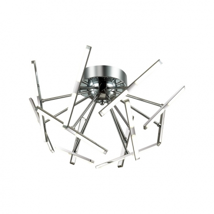 Потолочная светодиодная люстра Odeon Light Spring 4104/48CL в стиле Хай-тек, цвет хром