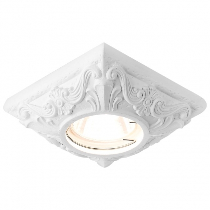 Встраиваемый светильник Ambrella light Desing D2960 W в классическом стиле, цвет белый
