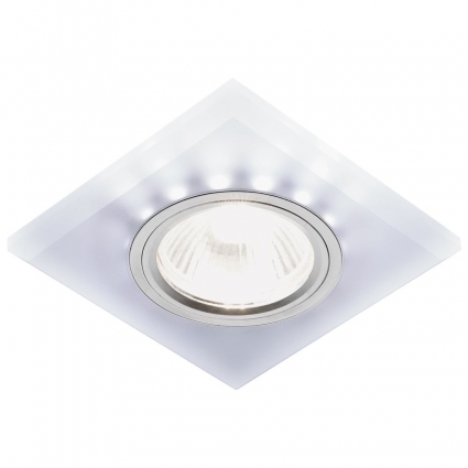 Встраиваемый светодиодный светильник Ambrella light Led S215 W/CH/WH в современном стиле, цвет белый