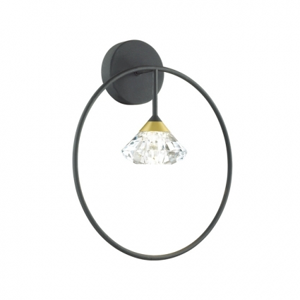 Бра Odeon Light Arco 4100/1W в стиле модерн, цвет черный, мощность 5 Вт