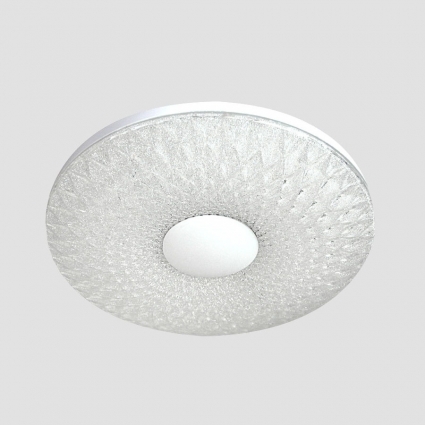 Потолочный светодиодный светильник Ambrella light Orbital Crystal Sand FS1232 SD 48W D480 в стиле ретро, цвет белый