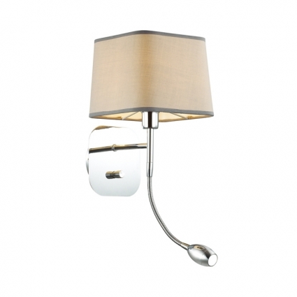 Бра Odeon Light Edis 4115/2W в стиле модерн, цвет серый, мощность 43 Вт