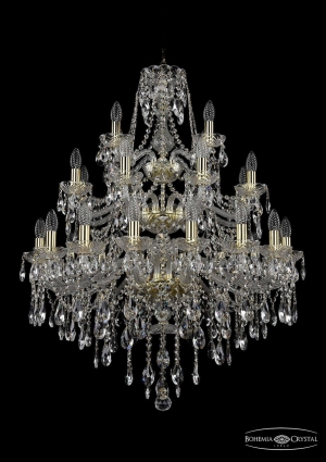 Подвесная люстра Bohemia Ivele 1415/16+8+4/300/3d/G в классическом стиле, цвет золотой