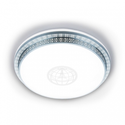 Потолочный светодиодный светильник Ambrella light Orbital Design F128 WH SL 72W D500 в стиле модерн, цвет белый