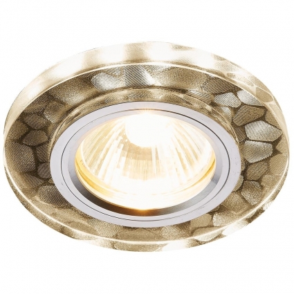 Встраиваемый светодиодный светильник Ambrella light Led S222 W/CH/WA в современном стиле, цвет серебро