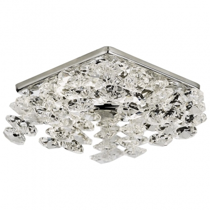 Встраиваемый светильник Ambrella light Crystal K309 CL/CH в классическом стиле, цвет хром