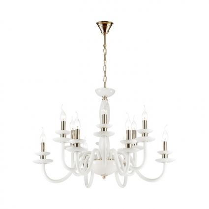Подвесная люстра Odeon Light Capri 4187/12 в стиле модерн, цвет белый