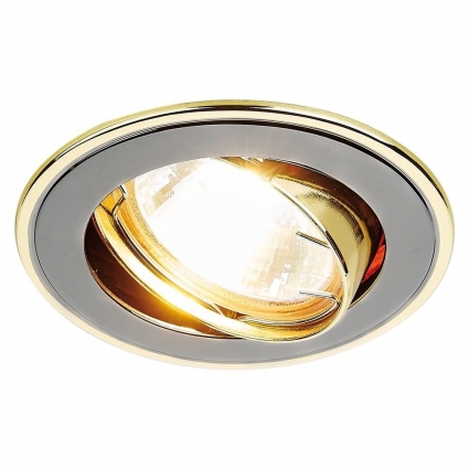 Встраиваемый светильник Ambrella light Classic 104A GU/G в современном стиле, цвет хром