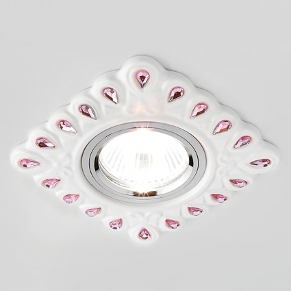 Встраиваемый светильник Ambrella light Desing D5550 W/PI в стиле модерн, цвет белый