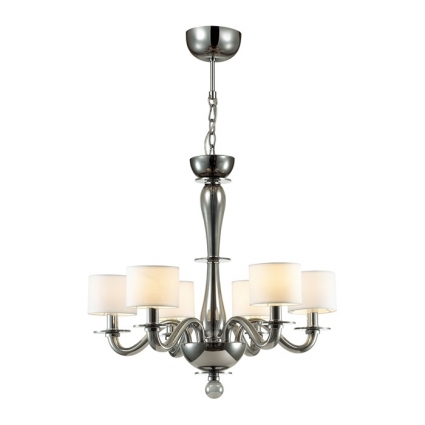Подвесная люстра Odeon Light Laura 4196/6 в стиле модерн, цвет белый