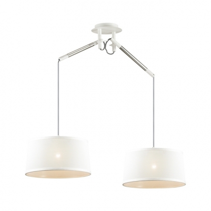 Подвесной светильник Odeon Light Loka 4160/2 в современном стиле, цвет белый