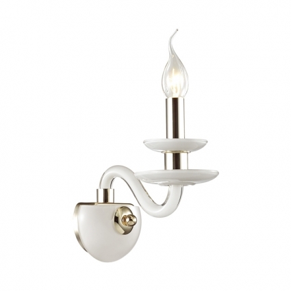 Бра Odeon Light Capri 4187/1W в стиле модерн, цвет белый, мощность 40 Вт