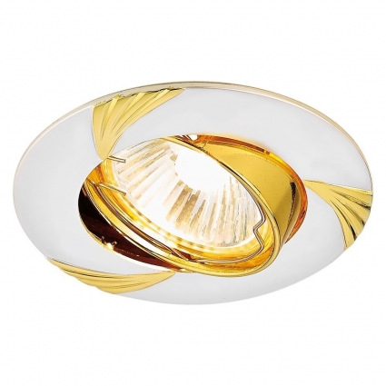 Встраиваемый светильник Ambrella light Classic 633 PS/G в стиле модерн, цвет серебро