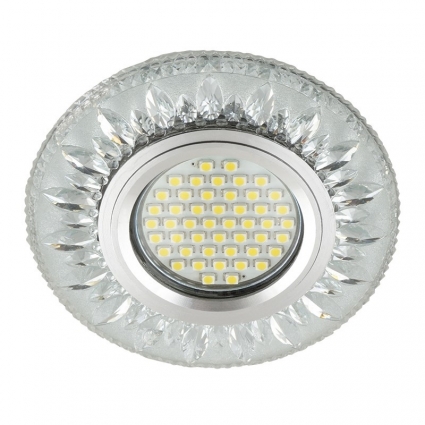 Встраиваемый светильник Fametto Luciole DLS-L141 Gu5.3 Glassy/Clear в классическом стиле, цвет зеркальный