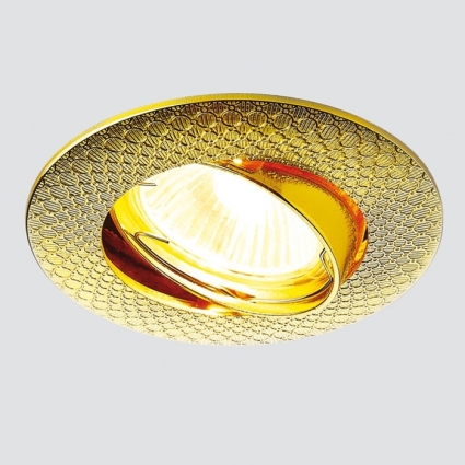 Встраиваемый светильник Ambrella light Classic 730 GD в стиле ретро, цвет золотой