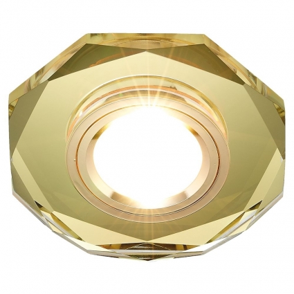 Встраиваемый светильник Ambrella light Classic 8020 Gold в современном стиле, цвет золотой