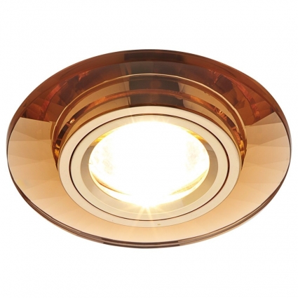 Встраиваемый светильник Ambrella light Classic 8160 BR в современном стиле, цвет коричневый