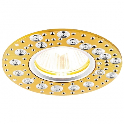 Встраиваемый светильник Ambrella light Classic A801 AL/G в стиле модерн, цвет золотой