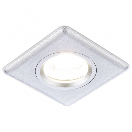 Встраиваемый светильник Ambrella light Classic P2350 SL в современном стиле, цвет серебро