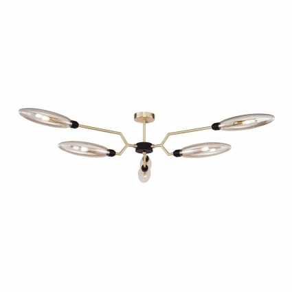Потолочная люстра Maytoni Ventura MOD012CL-06G в стиле лофт, мощность 168 Вт
