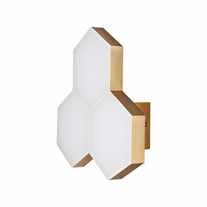 Настенный светильник Lightstar Favo 750633 в стиле Хай-тек, цвет золотой