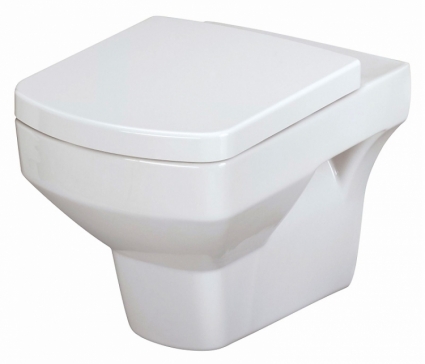Унитаз подвесной Cersanit Pure белый, прямоугольный, 35.5x53.5 см