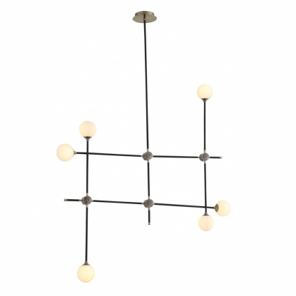 Подвесная люстра ST Luce Bastoncino SL429.403.06 в стиле лофт, цвет белый