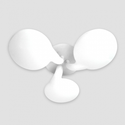 Потолочная светодиодная люстра Ambrella light Orbital Cloud FC22/3 WH 108W D720 в стиле Хай-тек, цвет белый