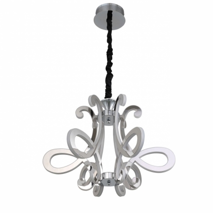Подвесная светодиодная люстра ST Luce Aricia SL835.103.06 в стиле арт-деко, цвет хром