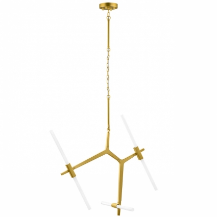 Подвесная люстра Lightstar Struttura 742063 в стиле Хай-тек, цвет золотой
