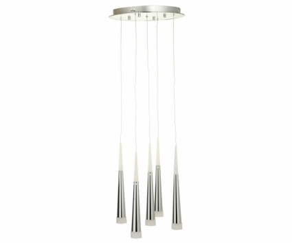 Подвесная светодиодная люстра Kink Light Рэй 6114-5A,02, в стиле Хай-тек, цвет хром