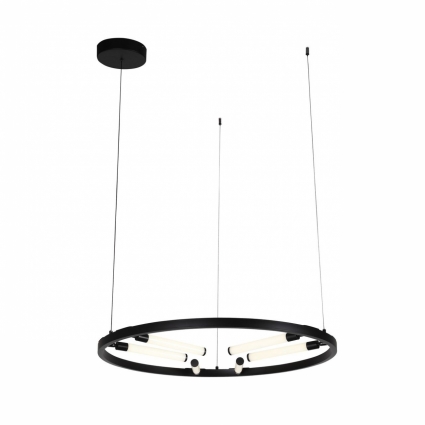 Подвесная светодиодная люстра ST Luce Bisaria SL393.403.06 в современном стиле, цвет белый