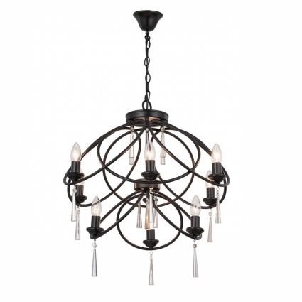 Подвесная люстра ST Luce Anevita SL335.303.09 в стиле кантри, цвет коричневый